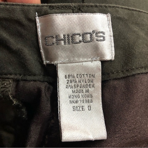 Chico’s Women’s Cargo Pant Bootcut Zippers Front Pocket Flap Lightweight Brown - Picture 5 of 7